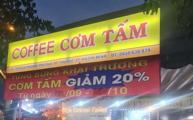 Coffee & Cơm Tấm New Concept - Cafe & Cơm Tấm - Liên Phường