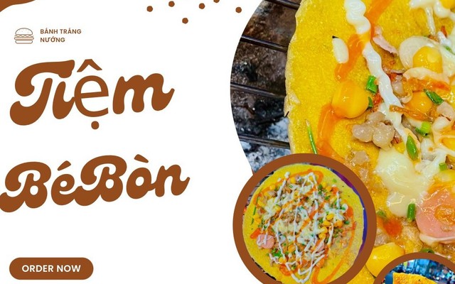 Tiệm Bé Bòn - Bánh Tráng Nướng - Trần Cao Vân