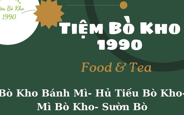 Tiệm Bò Kho & Tea 1990