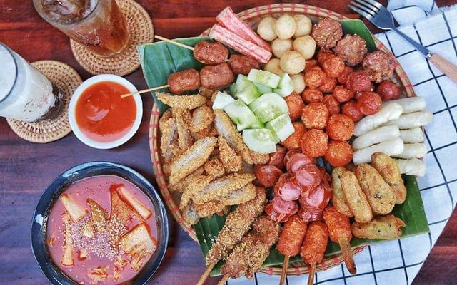 Nem Chua Rán - Trà Khổng Lồ - Yên Hoà