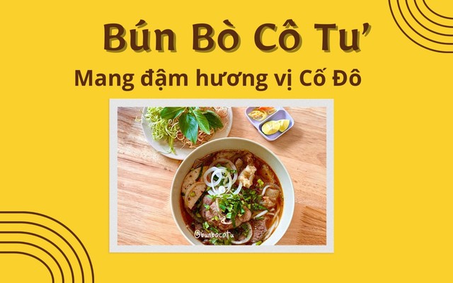 Bún Bò Cô Tư - Bún Bò Huế - 42 Núi Thành