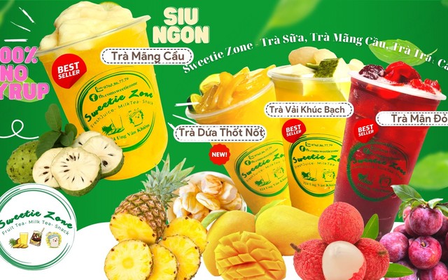 Sweetie Zone - Trà Sữa, Trà Mãng Cầu & Trà Xoài - Đặng Thuỳ Trâm