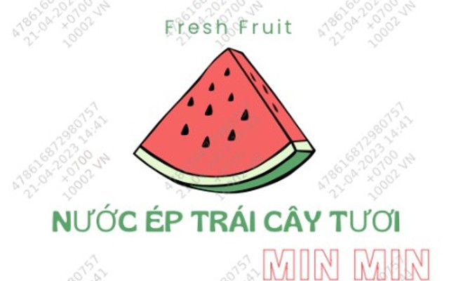 Min Min - Nước Ép Trái Cây Tươi - Đường Hưng Phú