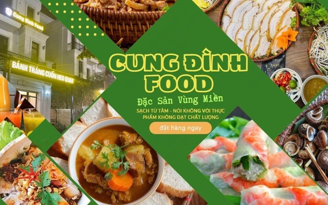 Bánh Tráng Cuốn Heo Quay - Cung Đình Food - Thị Trấn Trâu Qùy