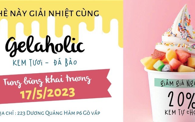 Gelaholic - Kem Tươi, Đá Bào & Giải Khát - Lê Đức Thọ 