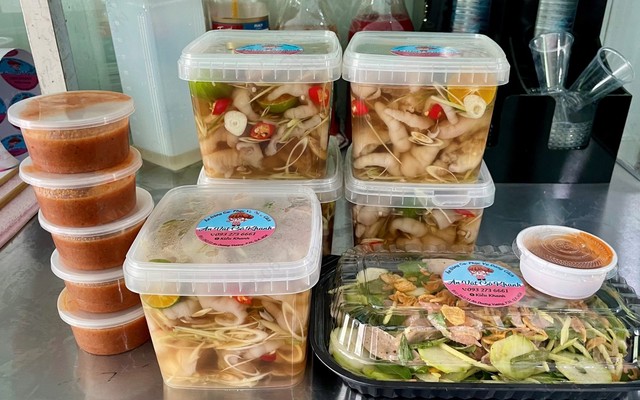 Ăn Vặt Cô Khanh - Chân Gà Rút Xương Sả Tắc Sốt Thái, Tré Trộn & Trà Đào Dầm - An Dương Vương