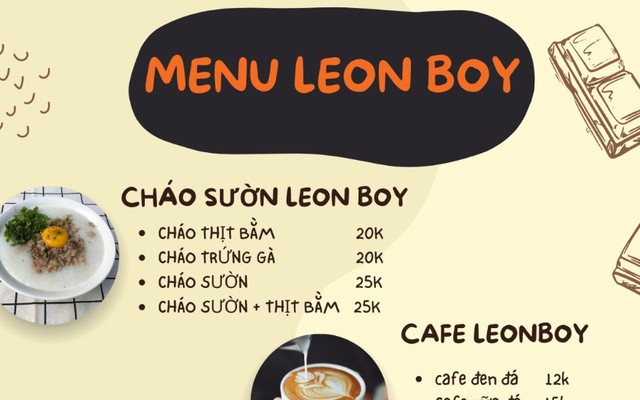 Leonboy - Cháo Sườn & Trà Hoa Quả Nhiệt Đới - 163 Hoàng Sa 