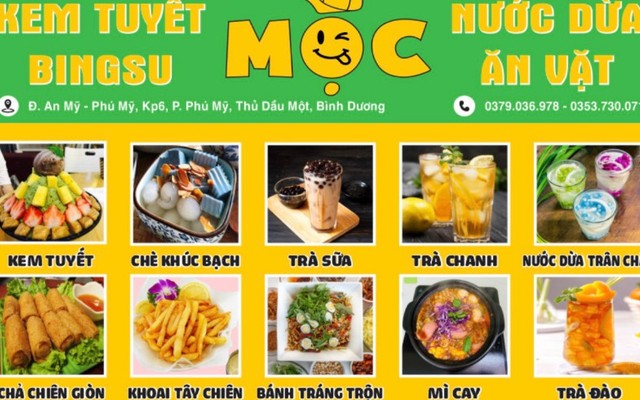 Mộc - Nước Dừa Trân Châu & Bánh Tráng Trộn - Phú Mỹ