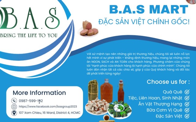 B.A.S Mart - Đặc Sản Bình Định, Phan Thiết & Đặc Sản Vùng Miền - Quang Trung