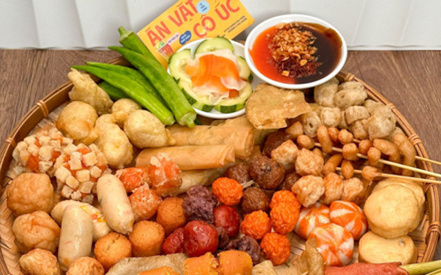 Cá Viên Chiên Sốt Đặc Biệt & Trà Trái Cây - Ăn Vặt Cô Úc