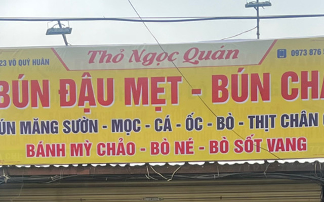 Bún Đậu Mắm Tôm, Bún Chả & Bánh Mỳ Chảo - Thỏ Ngọc Quán - Phố Võ Quý Huân