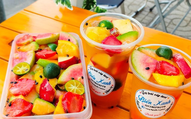 Biển Xanh - Trà Trái Cây & Nước Ép, Trái Cây Dĩa - Trần Hưng Đạo