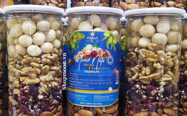 Moonshop - Hạt Macca, Óc Chó & Trái Cây Sấy Nhập Khẩu - Hoàng Hoa Thám