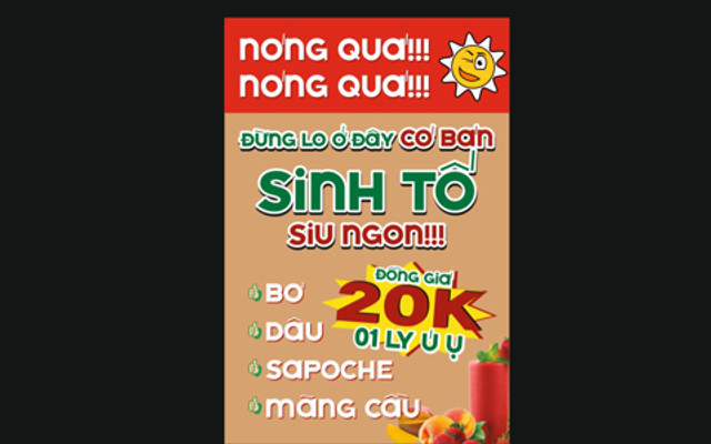 Sinh Tố Yersin - Sinh Tố, Rau Má & Nước Ép - 17 Yersin