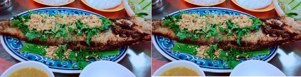 Trung - Cá Lóc Nướng Mía