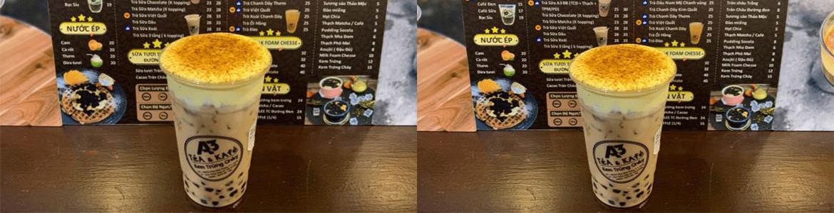 A3 Tea & Kafe - Trà Sữa Kem Trứng Cháy