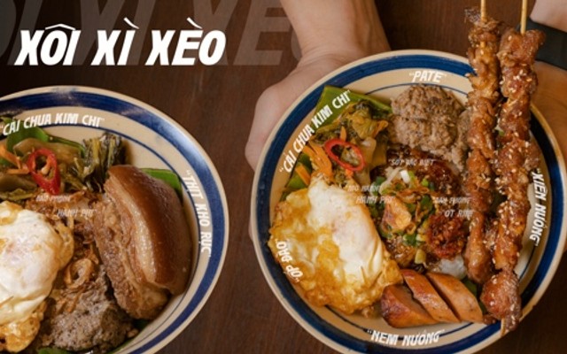Xôi Xì Xèo - Xôi Xiên Nướng Ốp Đào & Xôi Thịt Kho Chả Mỡ