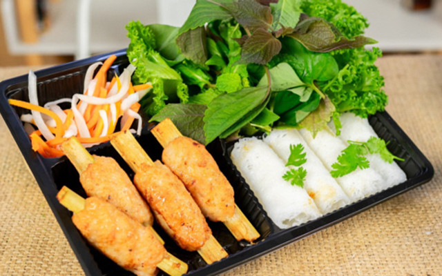 Bếp Nhà Hạnh - Bún Chạo Tôm Bọc Mía