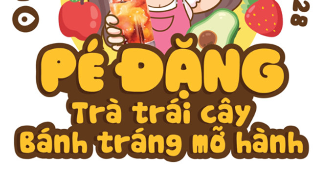 Trà Trái Cây - Bánh Tráng Mỡ Hành Pé Đặng