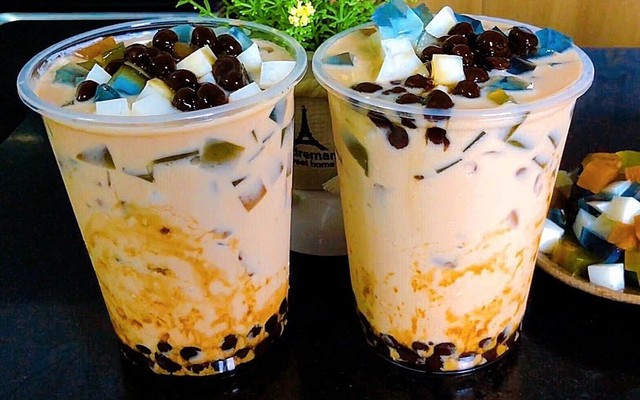 BERY MILK TEA - Trà Sữa Xô Full Topping, Trà Trái Cây Tươi & Nước Dừa Trân Châu