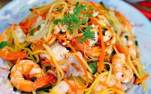 Ăn Vặt Gò Vấp - Gỏi Đu Đủ Tôm Thịt - Quang Trung