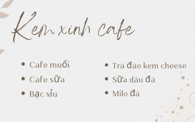 Kem Xinh Cafe Muối - Đồ Uống - Vĩnh Hưng