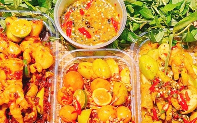 Chân Gà Sốt Thái & Bánh Tráng Tóp Mỡ - MAGU FOOD