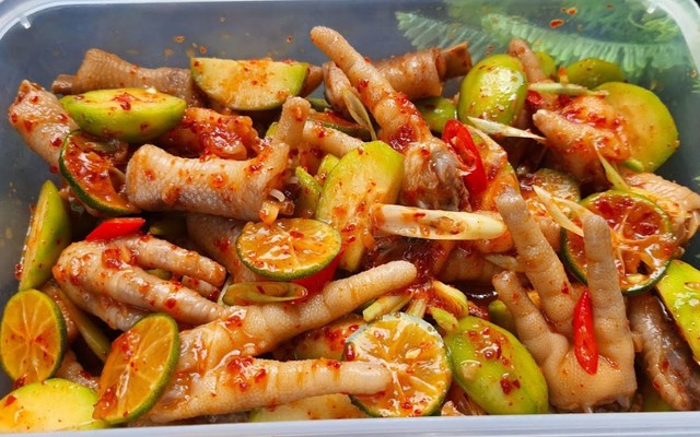 Ăn Vặt Mèo Béo - Chân Gà Sốt Thái - Trần Phú