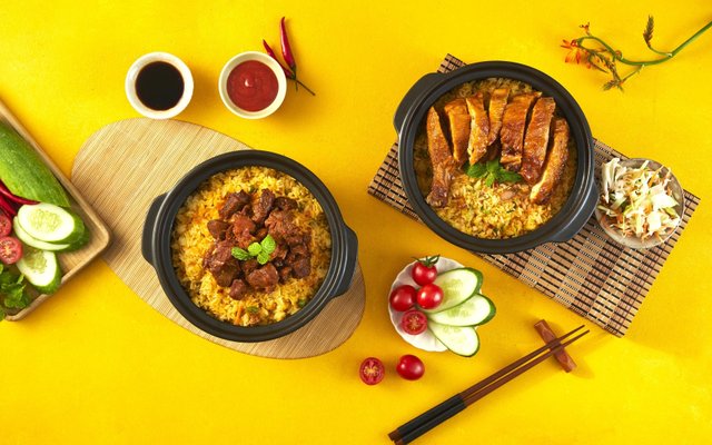 Cơm Thố Delichi - Cơm Thố Gà, Xá Xíu - Quan Nhân