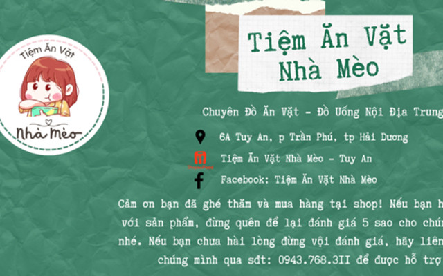 Tiệm Ăn Vặt Nhà Mèo - Tuy An