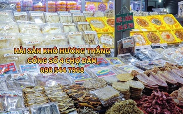 Hương Thắng - Hải Sản Khô Ăn Vặt Đặc Sản - Cổng Số 4 Chợ Đầm