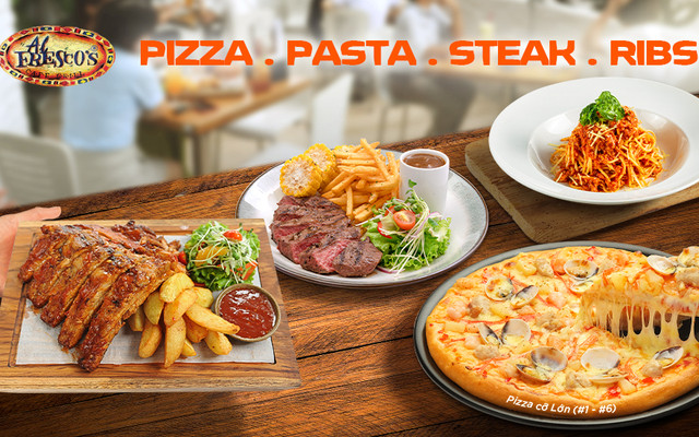 Al Fresco's - Pizza, Mỳ Ý, Sườn, Steak Bò Bít Tết - Vincom Center