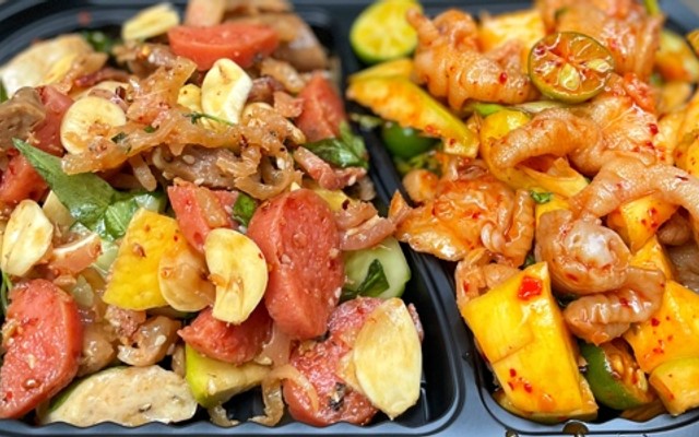 Ăn Vặt Kok Koo - Chân Gà Sốt Thái & Nem Tré Trộn, Bánh Tráng Trộn - Nguyễn Quang Bích