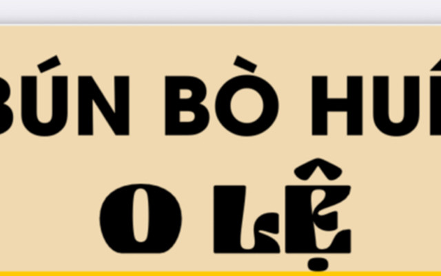BÚN BÒ HUẾ - O LỆ