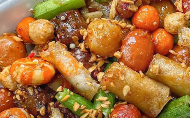 Ăn Vặt Cá Viên Chiên & Trà Sữa - Bánh Tráng Bé Mon