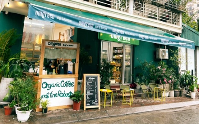 Cafe, Nước Ép Detox & Trà Dưỡng Sinh Hữu Cơ - Omgreen Sip & Bean - Hoàng Quốc Việt