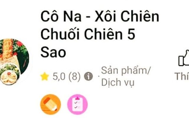 XÔI CHIÊN CÔ NA - VƯỜN CHUỐI