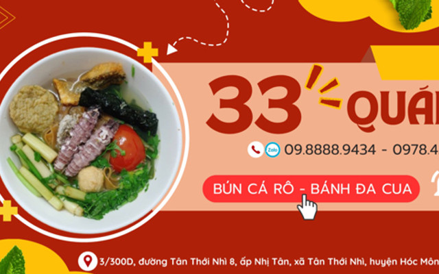 33 Quán - Bún Cá Rô, Bánh Đa Cua Hải Phòng - Tân Thới Nhì 8