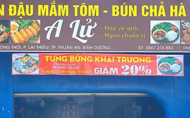 Bún Đậu & Bún Chả Hà Nội - A LỬ
