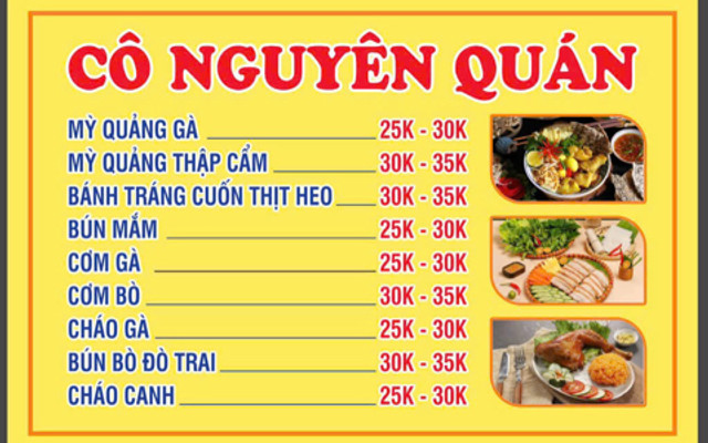 Cô Nguyên Quán - Mỳ Quảng, Bánh Tráng Cuốn & Bánh Mỳ Tam Giác