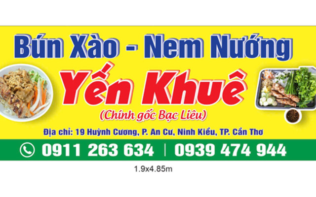 YẾN KHUÊ Chính Gốc Bạc Liêu - Bún Xào Nem Nướng & Bánh Hỏi - Huỳnh Cương