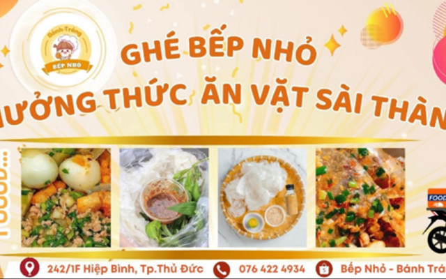 Bếp Nhỏ - Bánh Tráng Mỡ Hành Thịt Bằm - Hiệp Bình