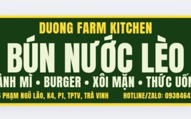 DUONG FARM KITCHEN - BÚN, XÔI & NƯỚC ÉP - PHẠM NGŨ LÃO