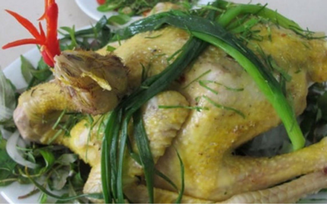 Gà Hấp Hành Lá - Gà Hấp Muối