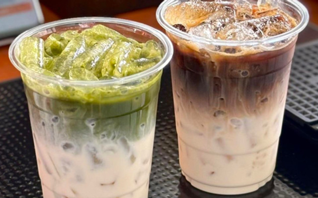 LÁ COFFEE - MATCHA LATTE & BÁNH TRÁNG TRỘN