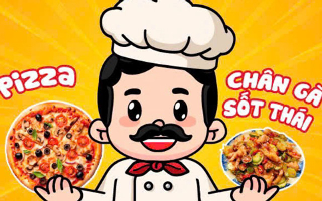 Pizza Quyên Quyên - Chân Gà Sốt Thái & Mì Trộn