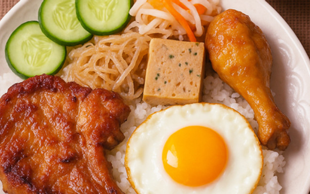 CƠM TẤM SƯỜN MỠ - CƠM TẤM SƯỜN, BA RỌI NƯỚNG