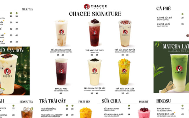 CHACEE - Trà Sữa - 39 Đường Liên Khu Vực