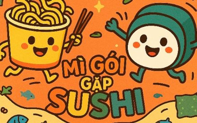 MÌ GÓI GẶP SUSHI - Mì Gói Trộn, Lẩu Ly Oden & Sushi