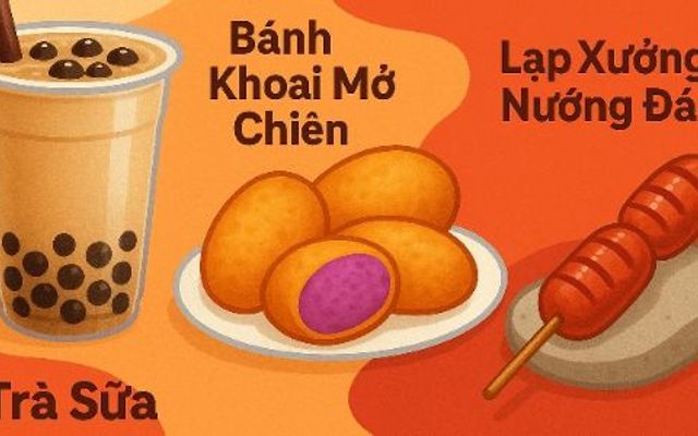 An Tea - Trà Sữa, Khoai Mỡ Chiên & Lạp Xưởng Nướng Đá - Bình Thạnh